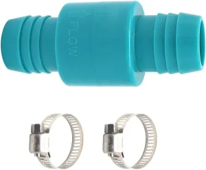 1 1/8 inch Check Valve, Marine Boat Bilge Pump Hose in-line one way, Non Return
