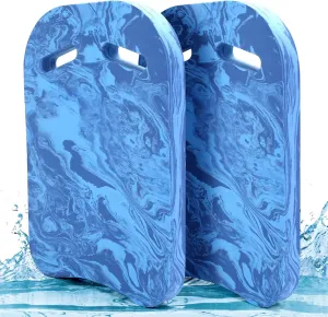 2 Pcs Safty Swimming KickboardsEnhanced Thickness U Design Training Aid Float for Safer Swimming and Pool Exercise, EVA Anti-Slip Floatable Buoy Hand Board for Children and Adults
