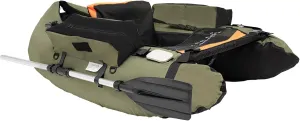 286lbs Inflatable Fishing Boat Durable Belly Boat,Inflatable Float Tube with Oar|Fish Ruler|Pump|Storage Pockets|Repair Tools|Adjustable Straps|Fin for Fishing Rafting,53.5 * 41.3 * 21in