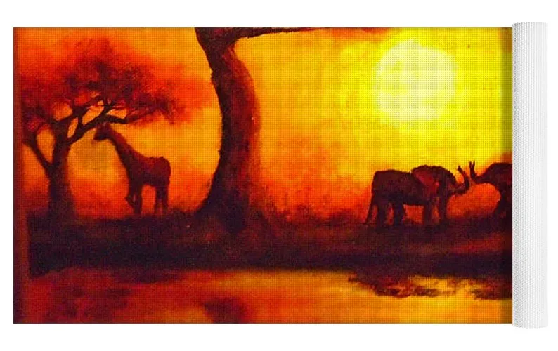 African Sunset  - Yoga Mat