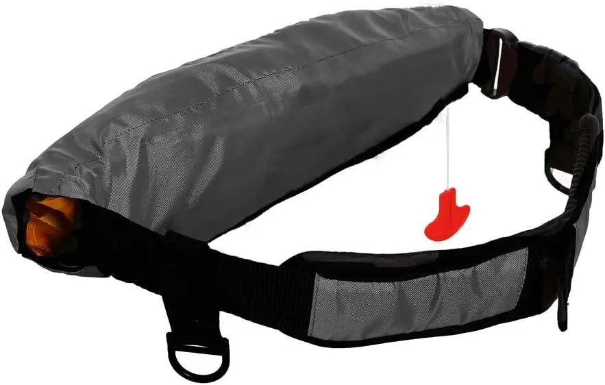 Automatic/Manual Inflatable Belt Pack Waist Pouch Pack PFD Inflate Life Jacket Zippered Pocket Lifejacket Vest SUP Survival Aid