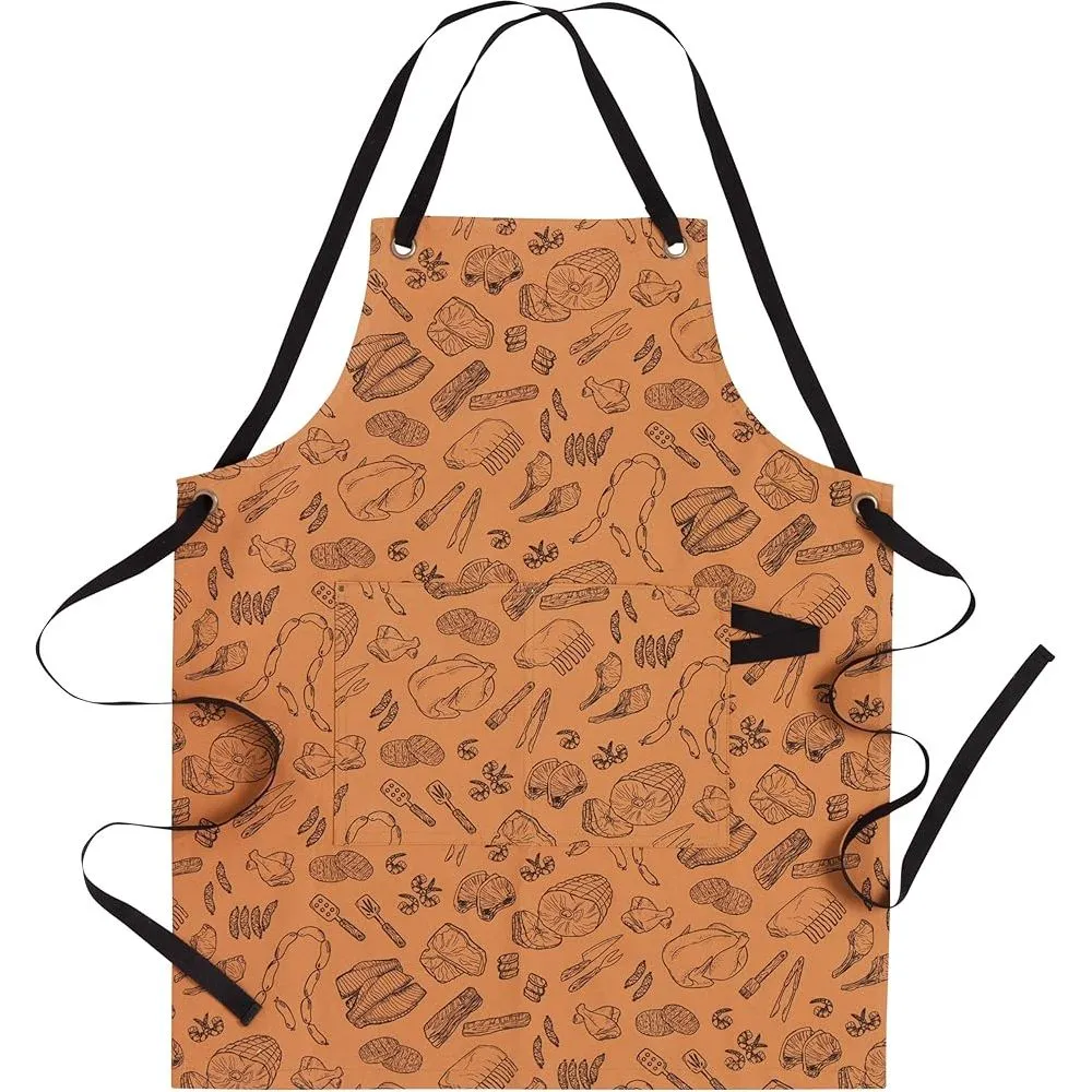 BBQ On the Grill Utility Cotton Apron