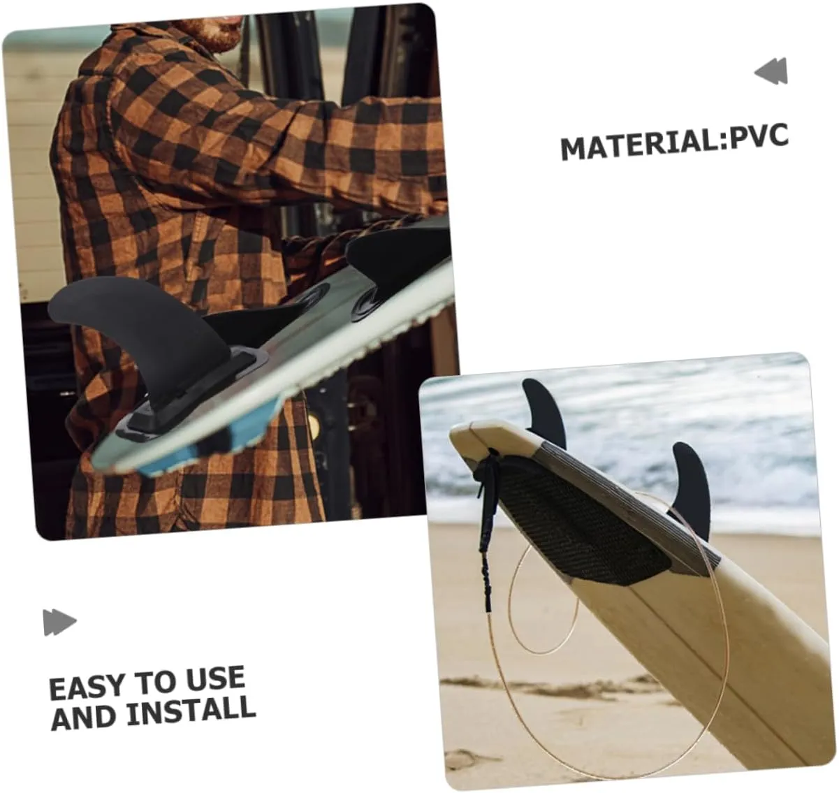 BESPORTBLE Surfboard Fin Surfboard Tail Fin Surfboard Replacement Surfboard Paddleboard Paddle Water Divider Paddle