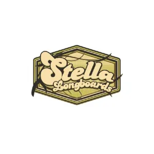 Big 6" X 4" Longboard Skateboard Stella Longboards Sticker