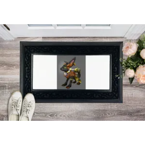 Black Amara Sublimation Heavy Duty Door Mat