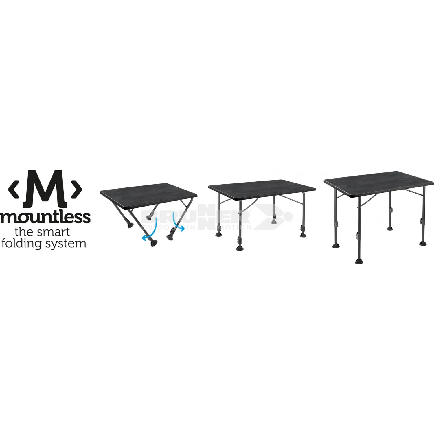 Bruner Linear Black 80 Camping Table