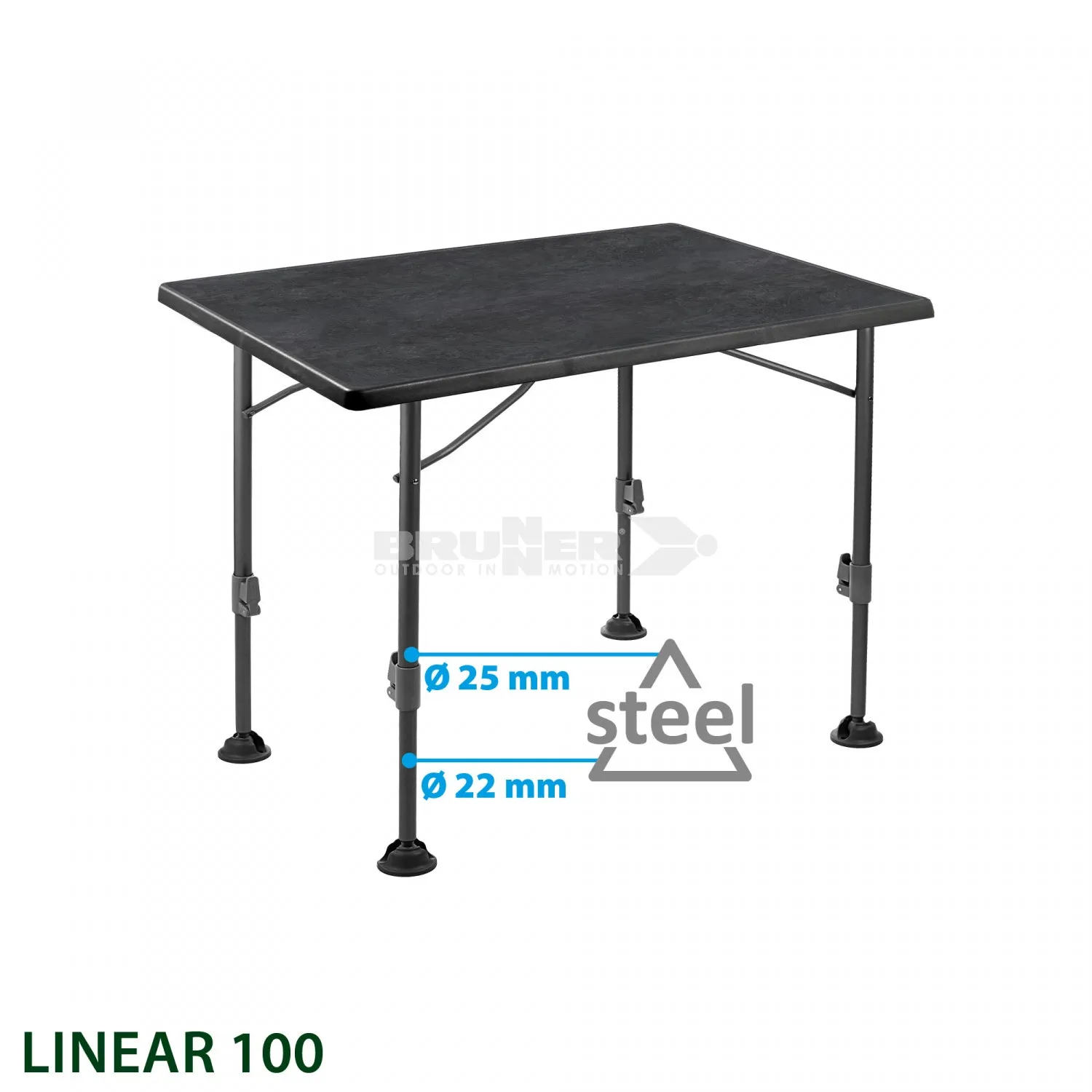 Brunner Linear Black 100 Camping Table