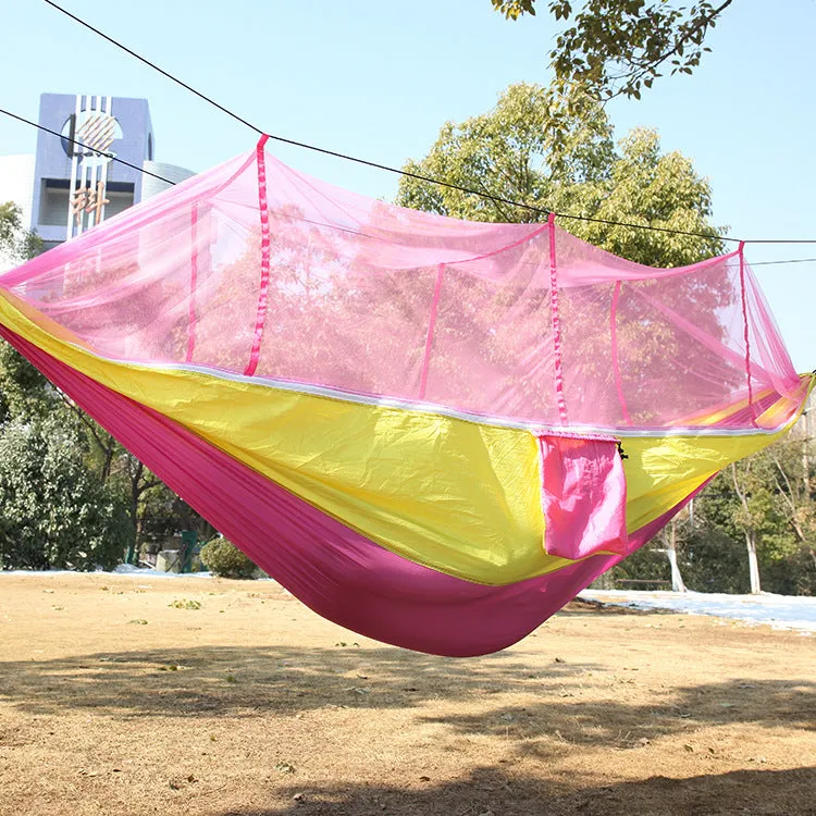 Camping Hammock Outdoor Umbrella with Mosquito Net Anti-Mosquito Nylon Single Double Camping