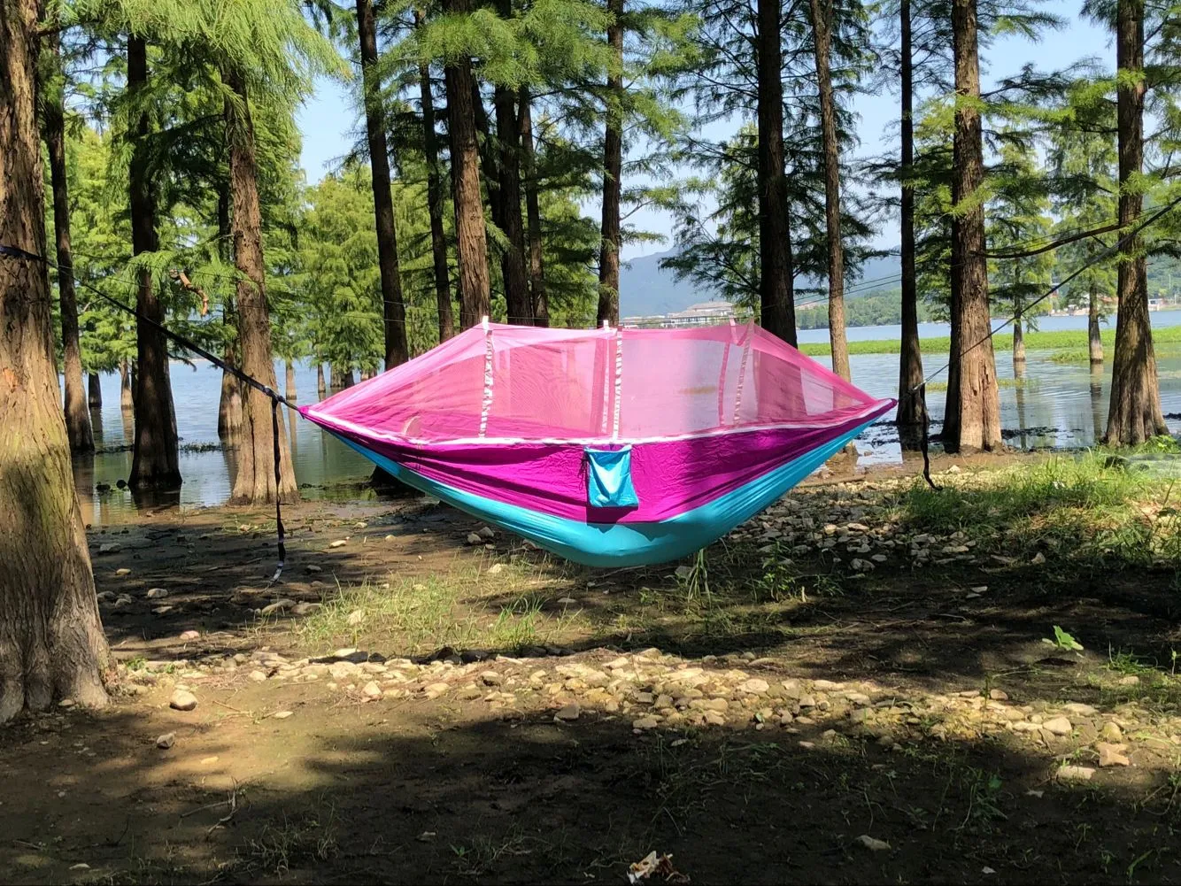 Camping Hammock Outdoor Umbrella with Mosquito Net Anti-Mosquito Nylon Single Double Camping