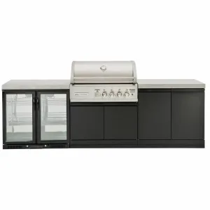 Crossray TC4K-09 Black 4B-S Series Outdoor Kitchen