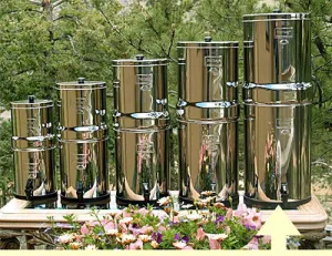 Crown Berkey Portable Water Filtration System / 8 9" Ceramic Filters