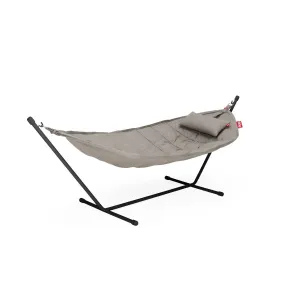 Fatboy Superb Hammock Swing and Stand with Pillow (Grey Taupe)