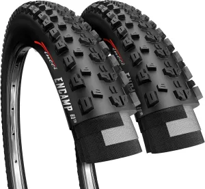 Fincci 26x1.95 Bike Tire Foldable 26 x 1.95 Bike Tire Inch 50-559 for Road Mountain MTB Mud Dirt Offroad Bicycle