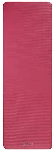 Gaiam Essentials Thick Yoga Mat Fitness & Exercise Mat with Easy-Cinch Yoga Mat Carrier Strap (72"L x 24"W x 2/5 Inch Thick)
