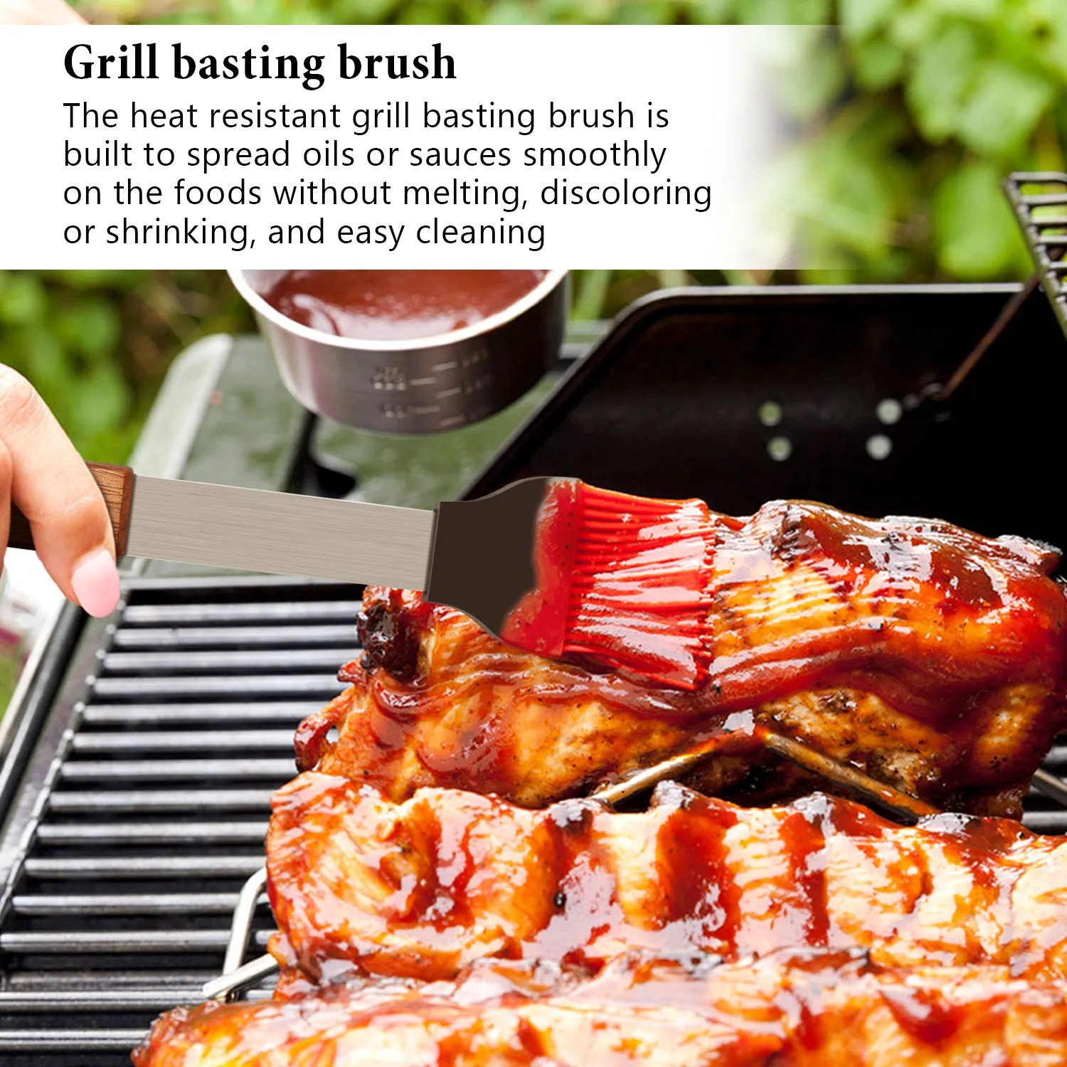 IMAGE BBQ Accessories Grilling Tools,Stainless Steel BBQ Tools Grill Tools Set for Cooking, Backyard Barbecue & Outdoor Camping Gift for Man Dad Women Barbecue Enthusiasts Set of 4