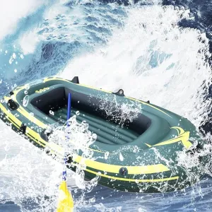 Inflatable Kayak, Inflatable Rafts for Adults 2 Person Inflatable Boat for Kids Fishing Dinghy Kayak Suitable for Swimming Pool Fishing Etc