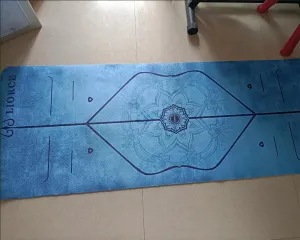 LIORCE Yoga Mat-Classic 1/4 inch thick professional yoga mat, environmentally friendly non-slip fitness exercise mat, exercise mat with straps, suitable for yoga, Pilates and floor exercises
