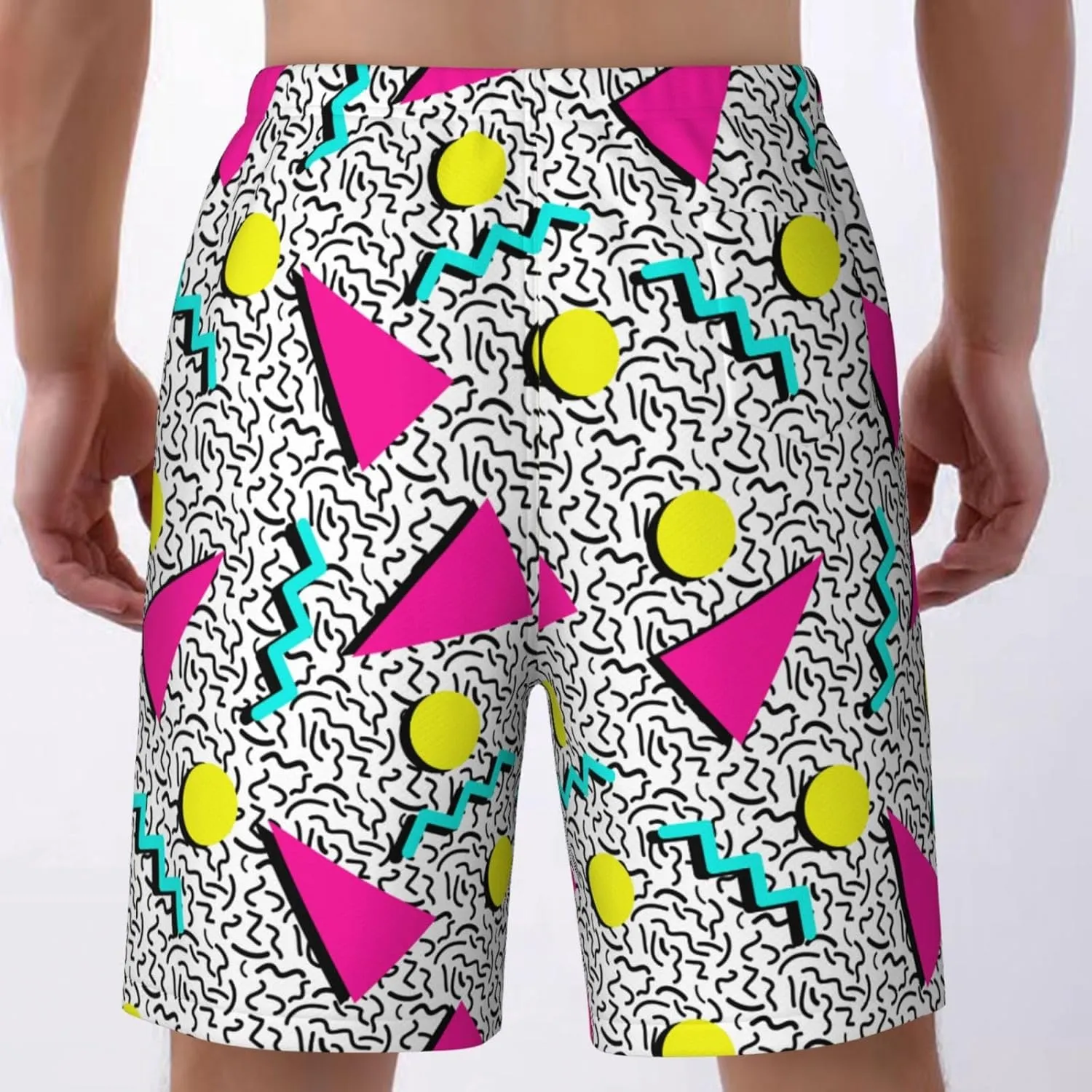 Mens Swim Trunks Quick Dry Board Shorts Funny Beach Shorts Swimwear Bathing Suits