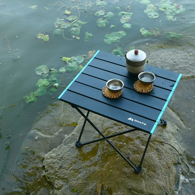 Outdoor Aluminum Alloy Folding Table Camping Picnic Portable Folding Table Barbecue Table Stall Small Dining Table, Size:Small