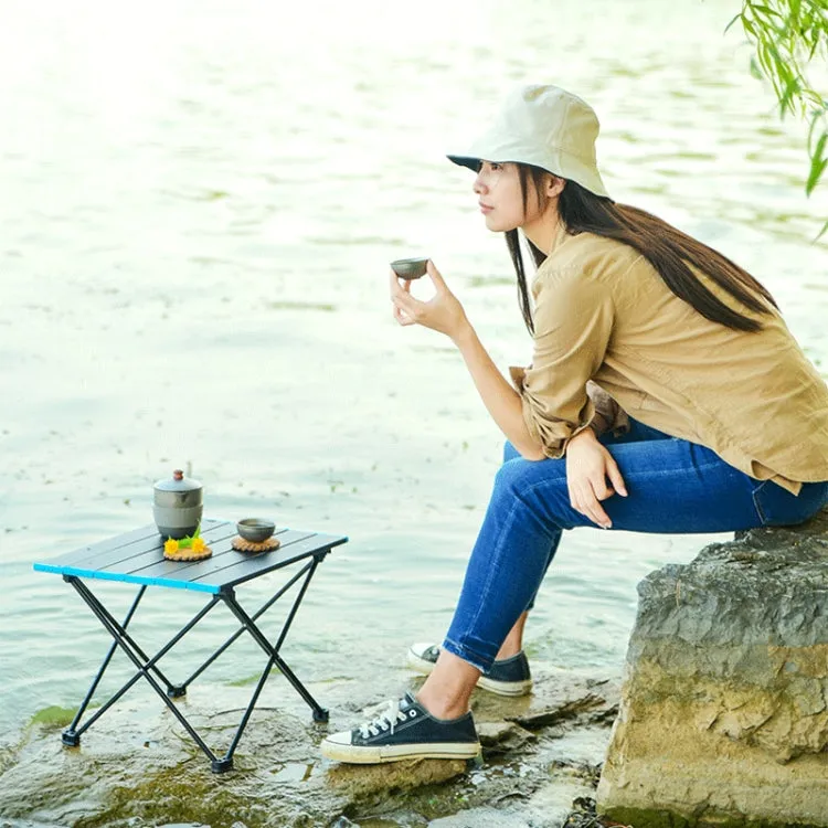 Outdoor Aluminum Alloy Folding Table Camping Picnic Portable Folding Table Barbecue Table Stall Small Dining Table, Size:Small