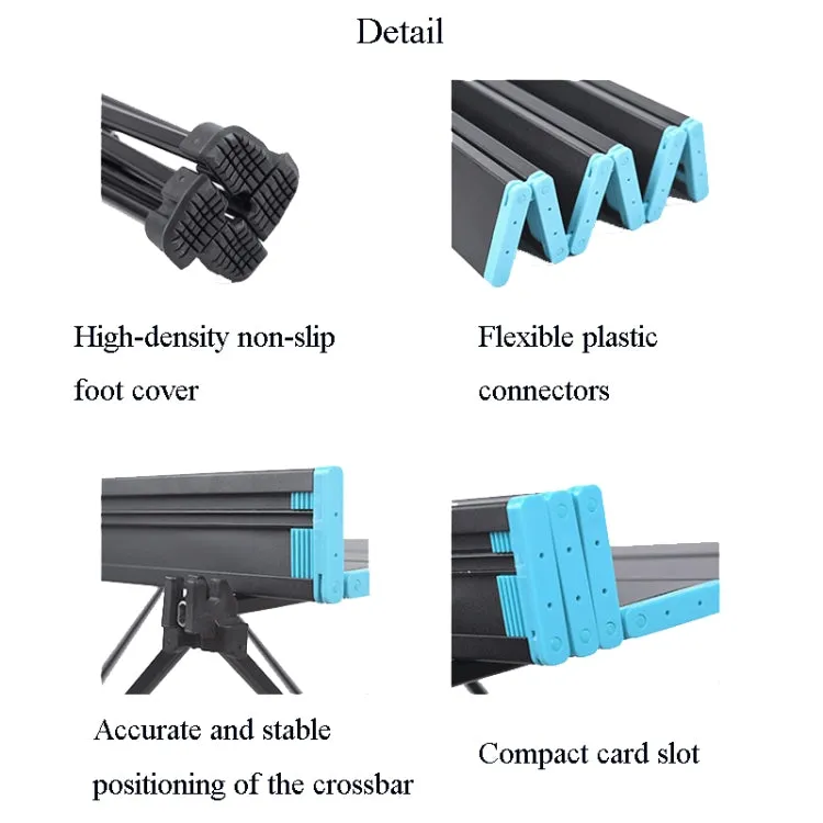 Outdoor Aluminum Alloy Folding Table Camping Picnic Portable Folding Table Barbecue Table Stall Small Dining Table, Size:Small