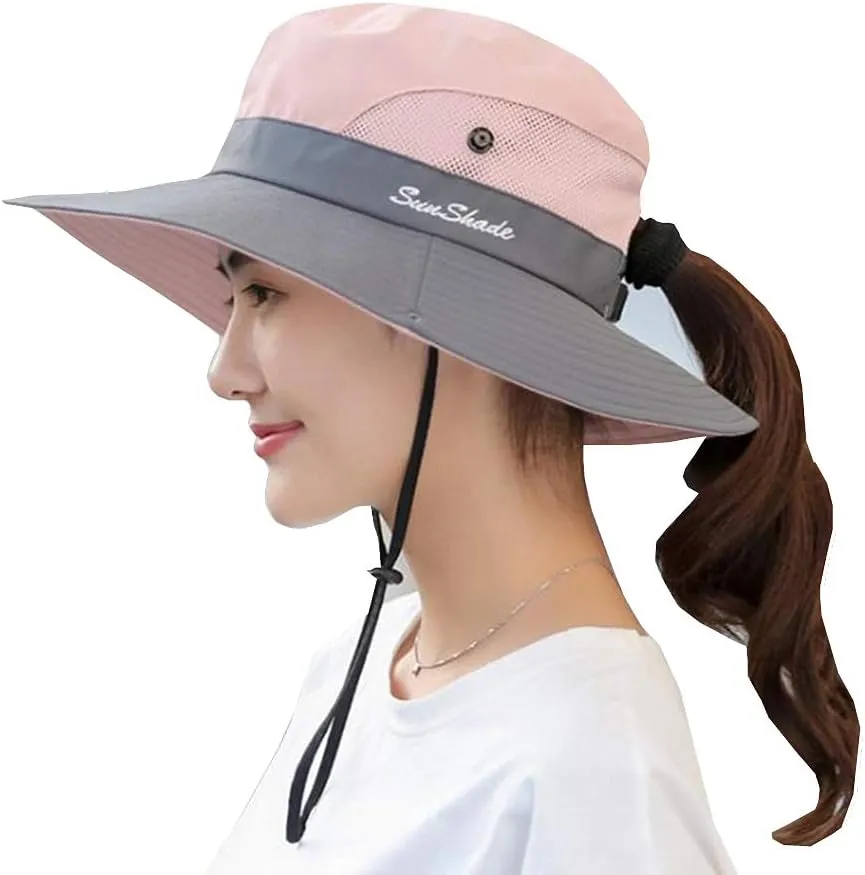 Outdoor UPF 50  UV Sun Protection Waterproof Breathable Face Neck Flap Cover Folding Sun Hat for Men/Women