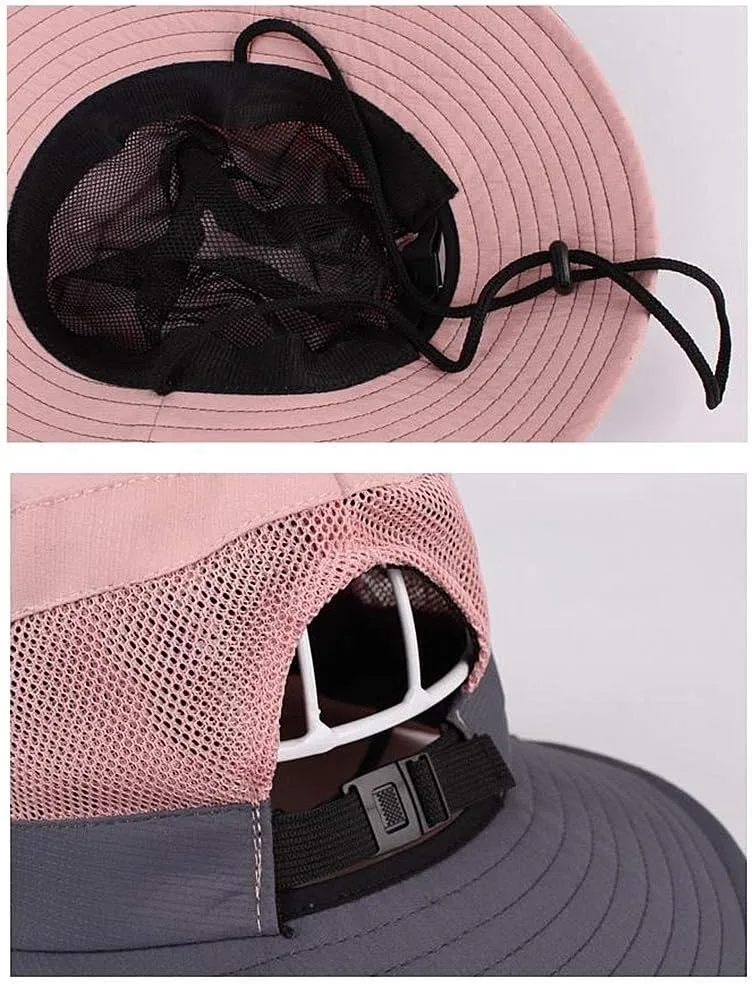 Outdoor UPF 50  UV Sun Protection Waterproof Breathable Face Neck Flap Cover Folding Sun Hat for Men/Women