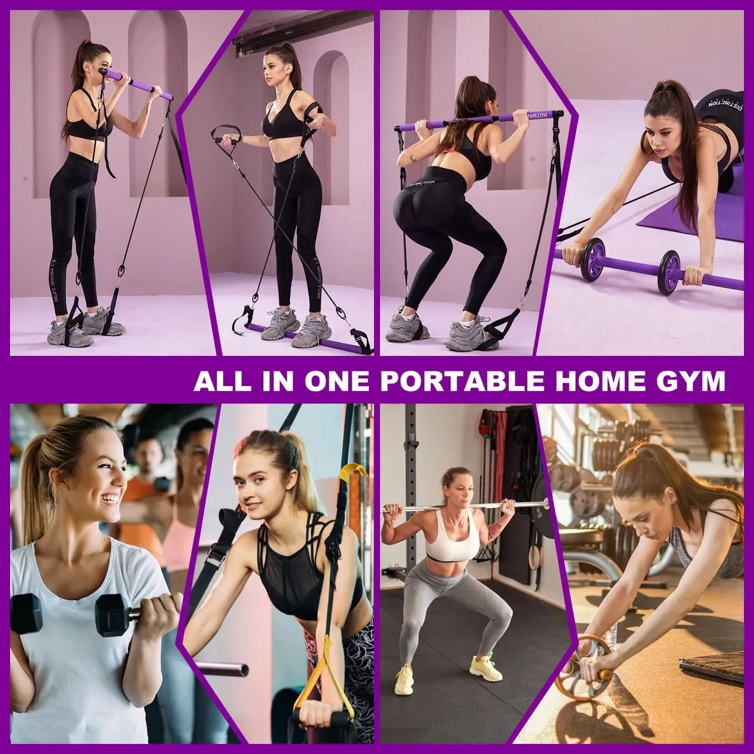 Pilates Bar Kit with Resistance Bands
