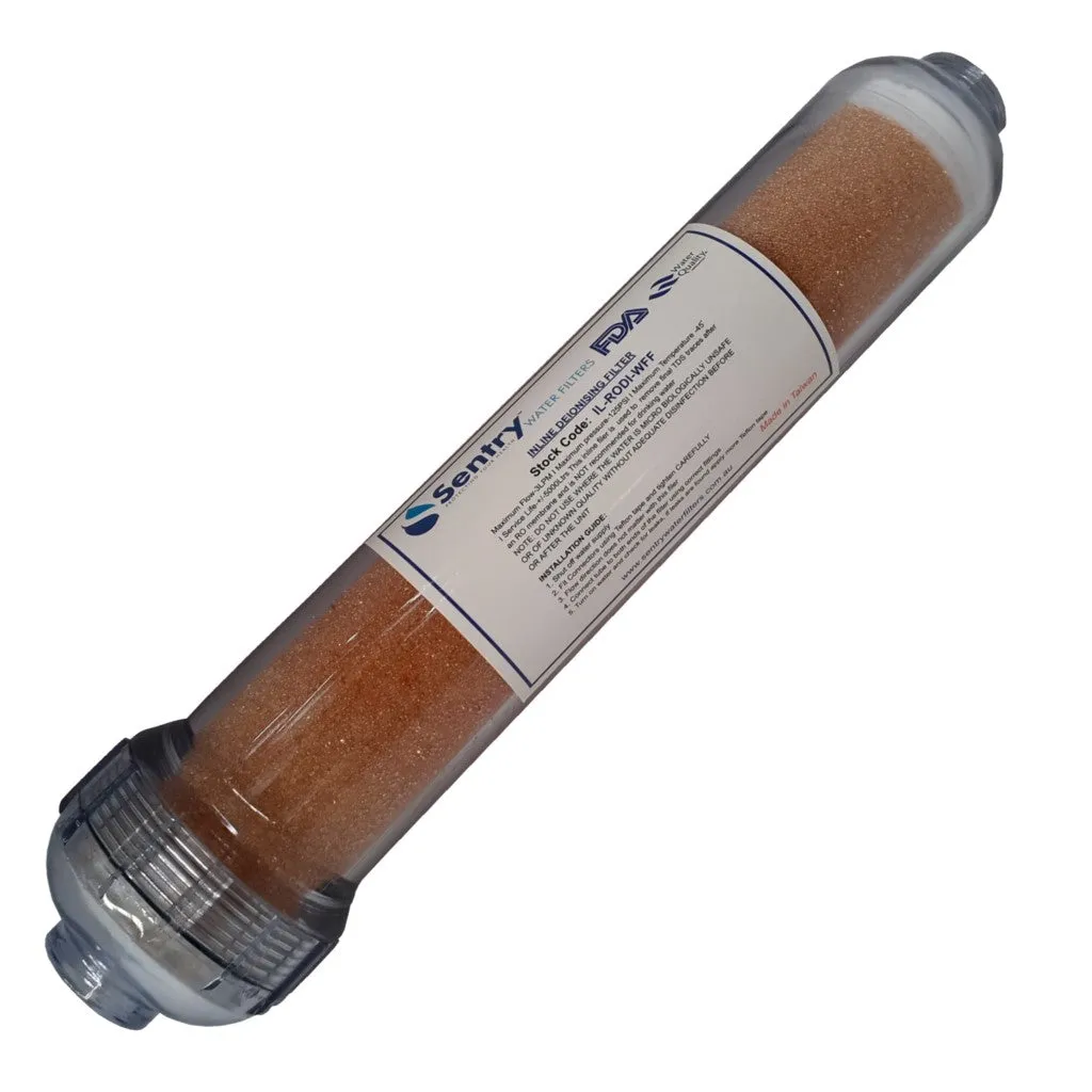 Reverse Osmosis Deioniser Filter Aquarium 10"x2.5" DI Water Filters Lower RO TDS