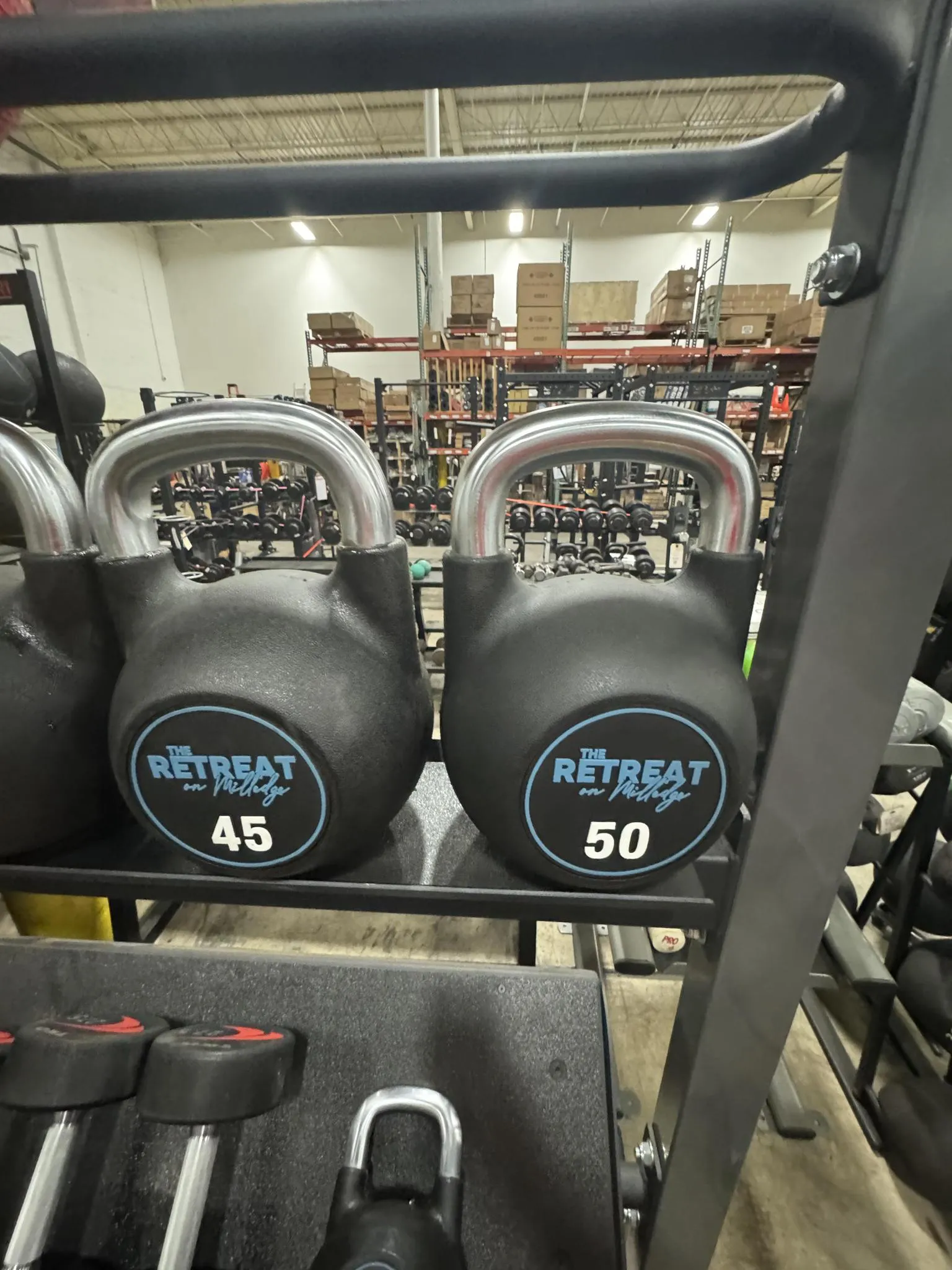 Rubber Coated Kettlebell Set -USED LIKE NEW