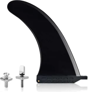 Surf SUP Fin - Free No Tool Fin Screw 9 inch Center Fin,for Surfboard Longboard and Paddleboard,with Free No Tool Screws