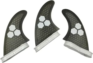 *This Well Rounded Template is Designed to Strike 2 Fins G7 Large Sup Board Fiberglass Honeycomb 3 Pcs/Set Prancha Stand Up Paddle Board Thruster Fin Sets (Color : Grey L, Size : 1)