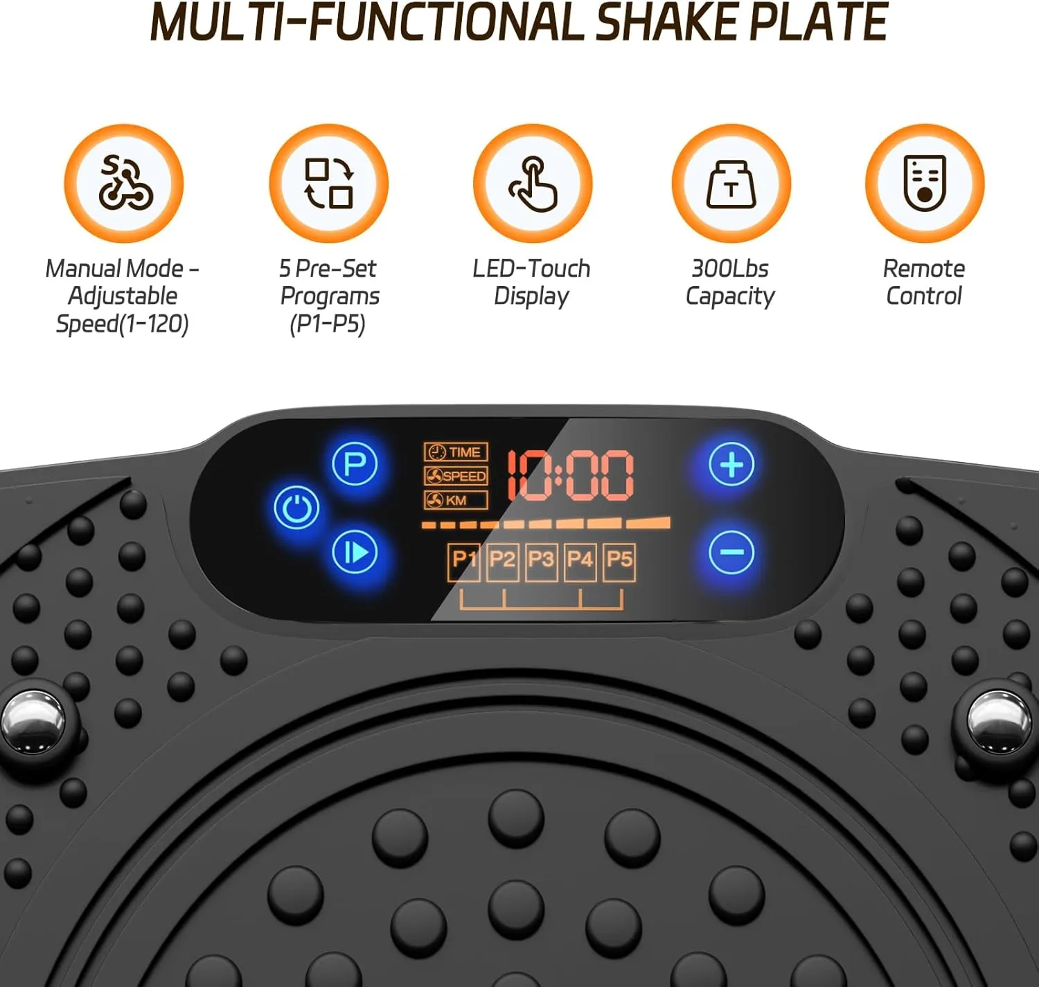 Vibration Plate Exercise Machine: TISSCARE Vibrating Plates for Weight Loss and Lymphatic Drainage, Whole Body Workout Sculpting Platform for Home Fitness Fat Burner for Women Men