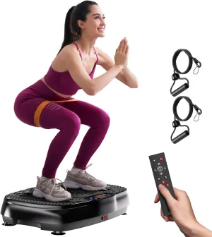 Vibration Plate Exercise Machine: TISSCARE Vibrating Plates for Weight Loss and Lymphatic Drainage, Whole Body Workout Sculpting Platform for Home Fitness Fat Burner for Women Men