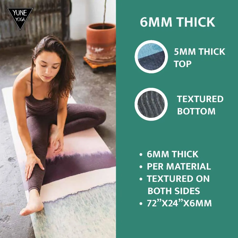 Yoga Mat | 6mm Thick | Brown | Non-Slip | Eco Friendly | Yune Yoga | Moab Rock
