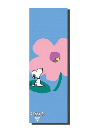 Yoga Mat | 6mm Thick | Snoopy | Non-Slip | Eco Friendly | Yune Yoga | Snoopy Flower Blue