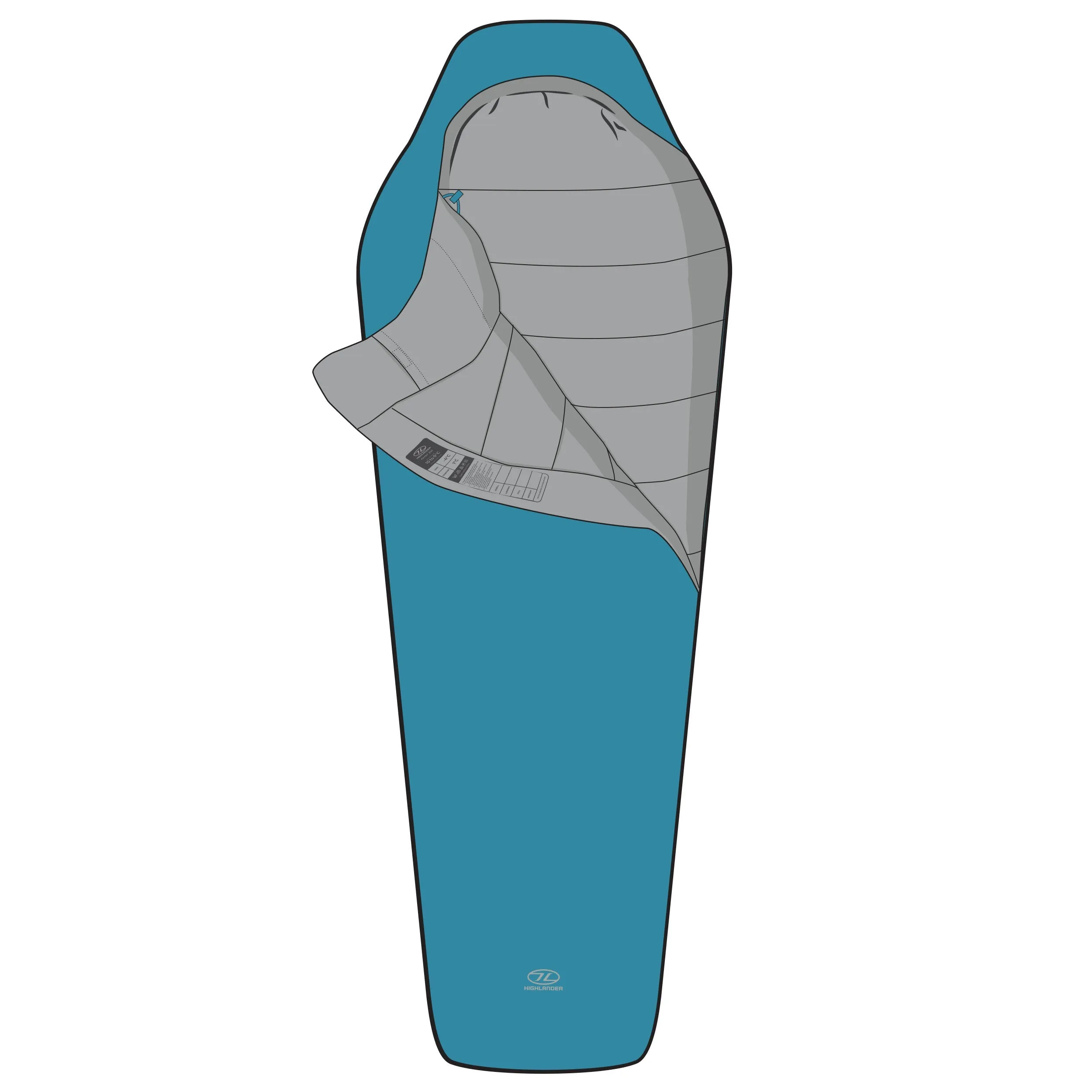 ZETA 150 Sleeping Bag, Sky Blue