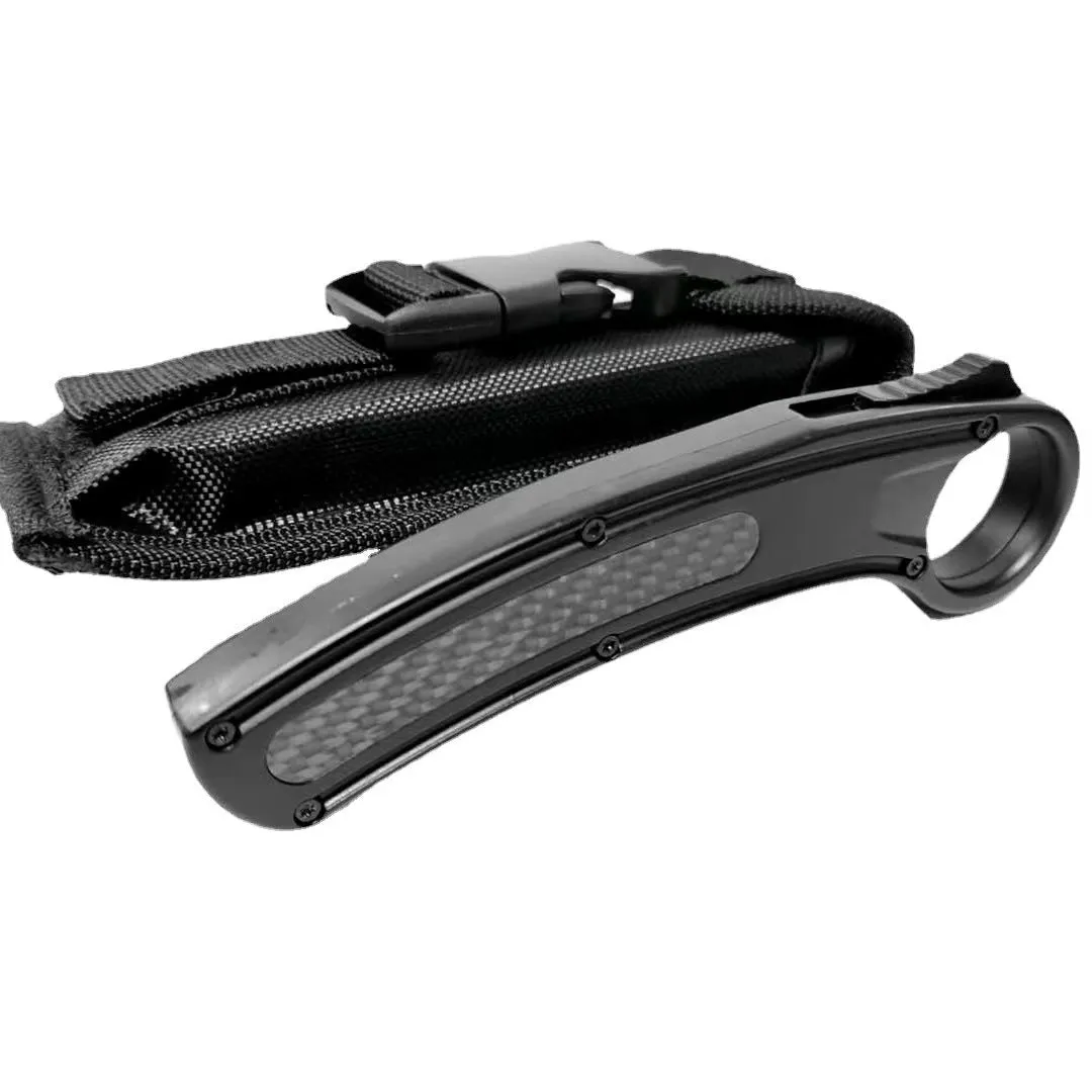 Zinc-aluminum Alloy Outdoor Survival Knife Wilderness Survival Camping Pocket Knife